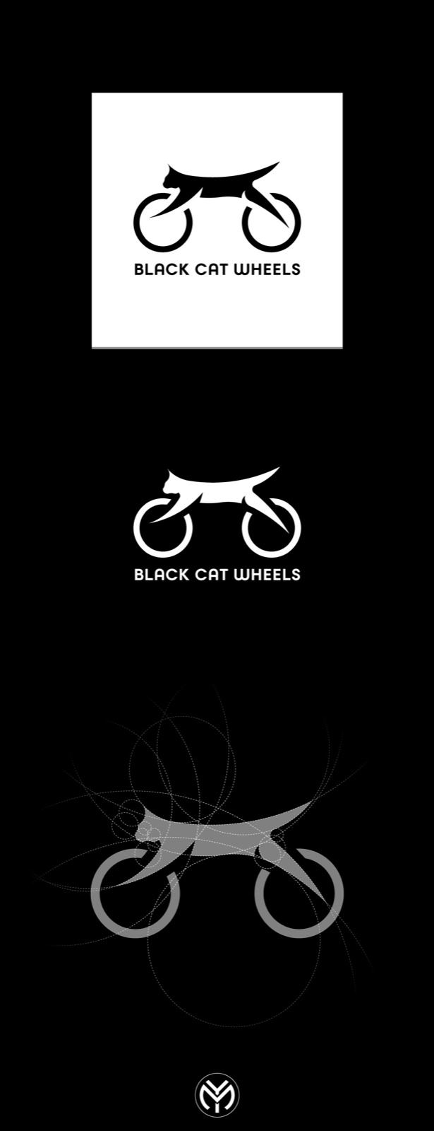 Black Cat Wheels: bicycle parts logo